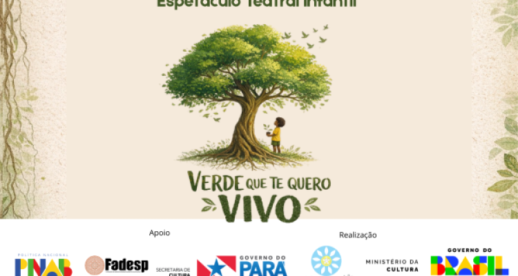 Espetáculo infantil “Verde que te Quero Vivo” circula em escolas públicas de Belém e mobiliza crianças para o debate ambiental